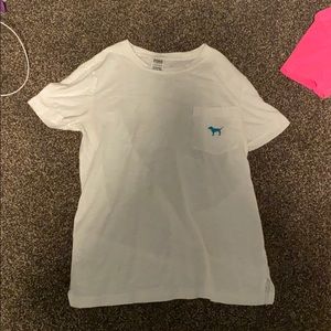 Pink Victoria’s Secret white shirt